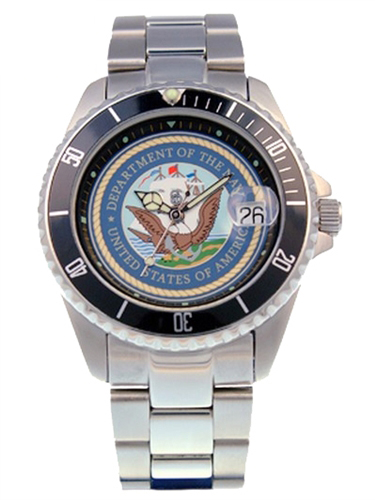 UPC 774397504433 product image for Del Mar 50443 Mens Navy Military Watches - Stainless Steel | upcitemdb.com