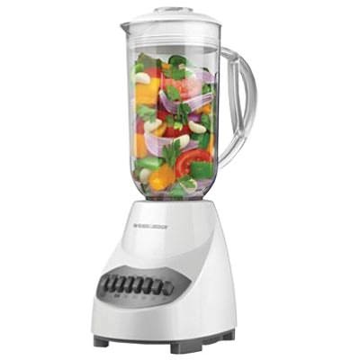 Bl2010wp Table Top Blender With Stainless Steel Blade Plastic Jar