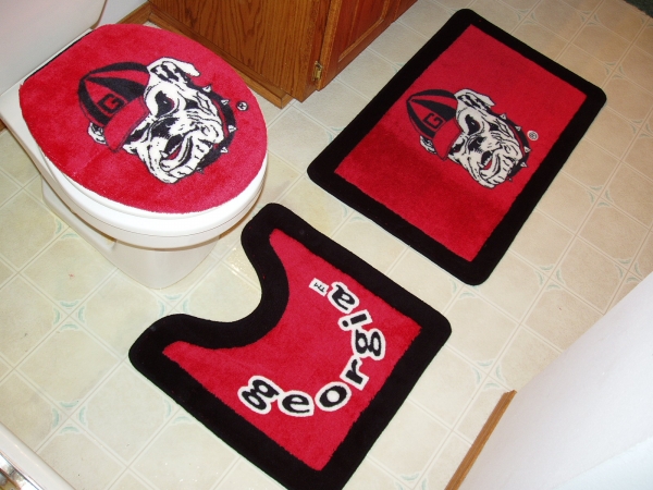 Belle View 10000 Georgia Bulldogs 3pc Bath Rugs