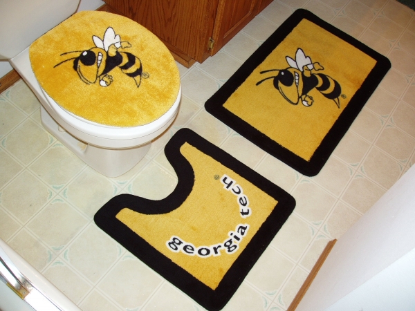 Belle View 10001 Georgia Tech Yellow Jackets 3pc Bath Rugs