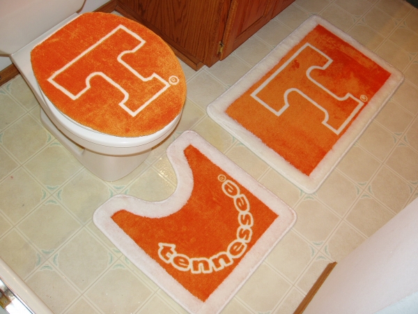 Belle View 10002 Tennessee Volunteers 3pc Bath Rugs