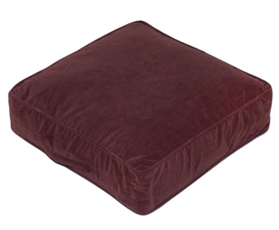 Greendale Home Fashions 5236Merlot 20 in. Square Floor Pillow  Omaha  Merlot