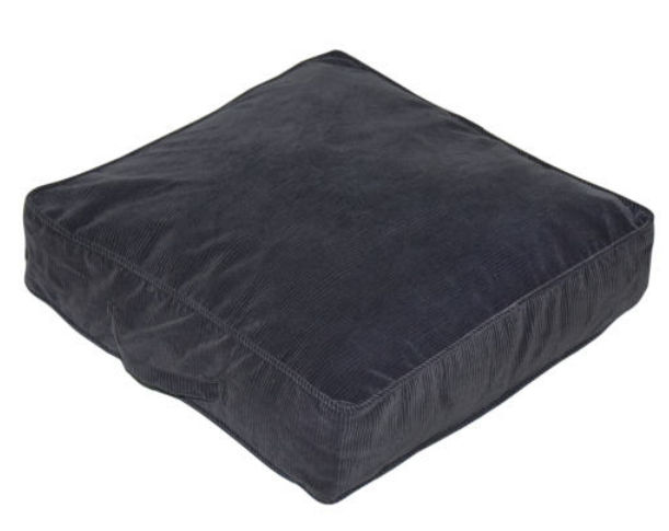 Greendale Home Fashions 5237Charcoal 28 in. Square Floor Pillow  Omaha Charcoal