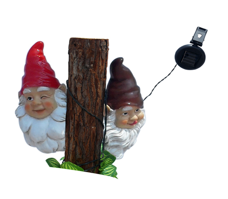 Garden Sun Light F0022 Gnomes Wink and Seek String Solar Light