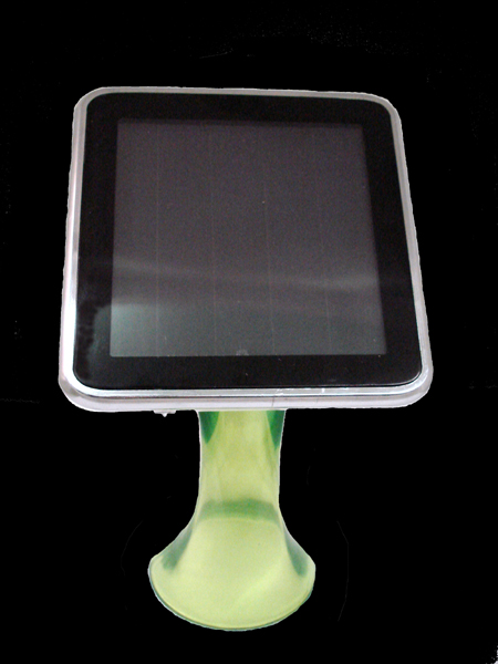 Garden Sun Light PW101 ISOLAR CELL PHONE SOLAR CHARGER WITH 3 LEDs Light  GREEN BASE