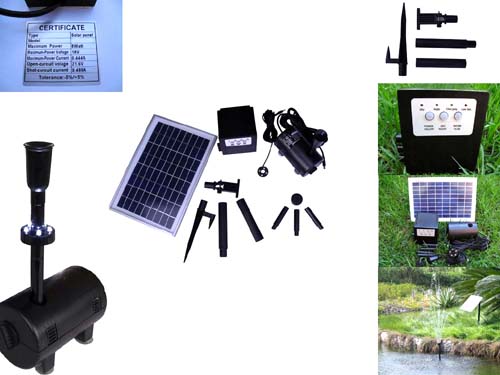 Garden Sun Light APP010S 8W Solar Panel POND WATER SOLAR PUMP with Battery Garden Sun Light APP010S 8W Solar Panel POND WATER SOLAR PUMP with Battery