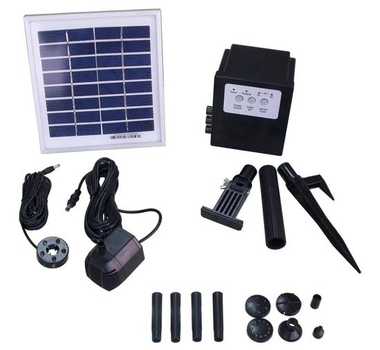Garden Sun Light AP011S 3 Watt Solar Panel with Water Pump Battery & LED Garden Sun Light AP011S 3 Watt Solar Panel with Water Pump Battery & LED
