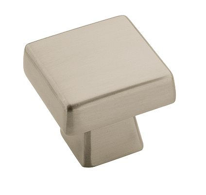 Amerock BP55271G10 1.19 in. Square Knob  Satin Nickel