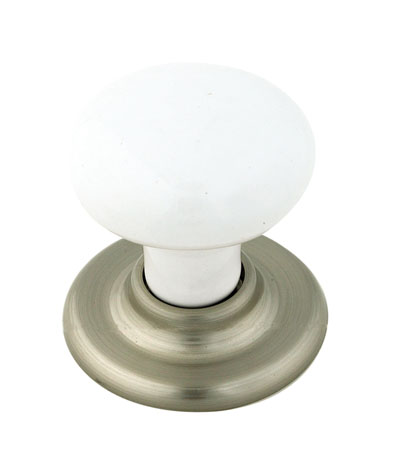Amerock BPE520430G Knob  WhiteSatin Nickel