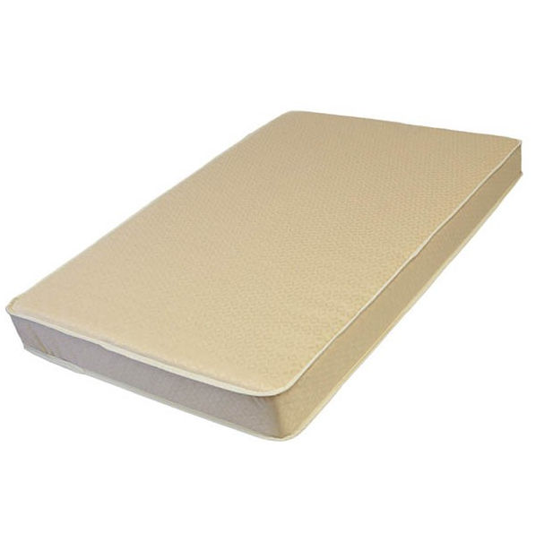 L A Baby 3509-orgq 3-inch Thick Compact Crib Mattress With Organic Cotton Cover- Ecru