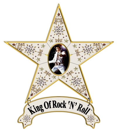 Millwork Engineering Elvis Presley Star/King of Rock apos;Napos; Roll#44; Metal Star w/ reversible banner#44; by The Craft Room#44; Model # 10347