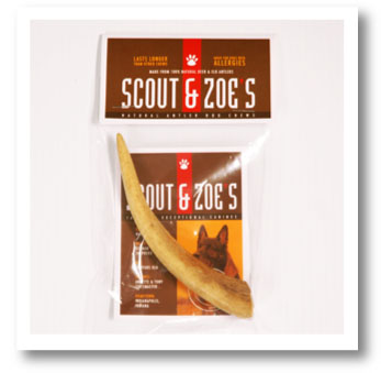 Scout & Zoe's 5474 Small Natural Antler Dog Chew