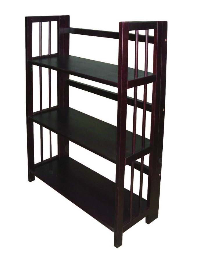 Ltd 330-24 3 Tier Folding Bookcase Espresso