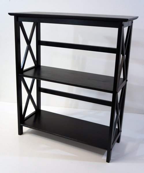 Ltd 324-32 Montego 3 Tier Bookcase Black