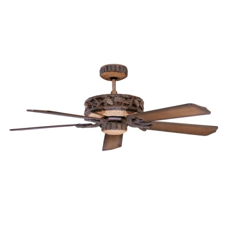 52pd5owl Indoor - Outdoor 52 Inch Ponderosa Fan For Wet Location - Old World Leather