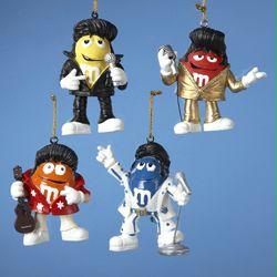 DKSA EM2801 Club Pack of 12 MMs Dressed as Iconic Elvis Presley Christmas Ornaments