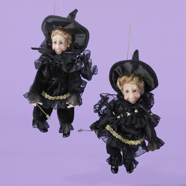 DKSA JK0110 Pack of 6 Jacqueline Kent Decorative Witches of Kent Halloween Ornam