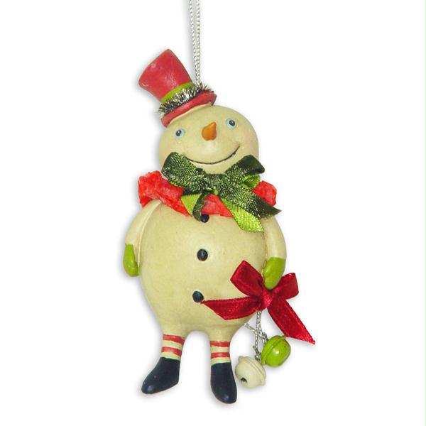 DKSA W2870 Club Pack of 12 Vintage Jolly Snowman Christmas Ornaments 4.25 in.