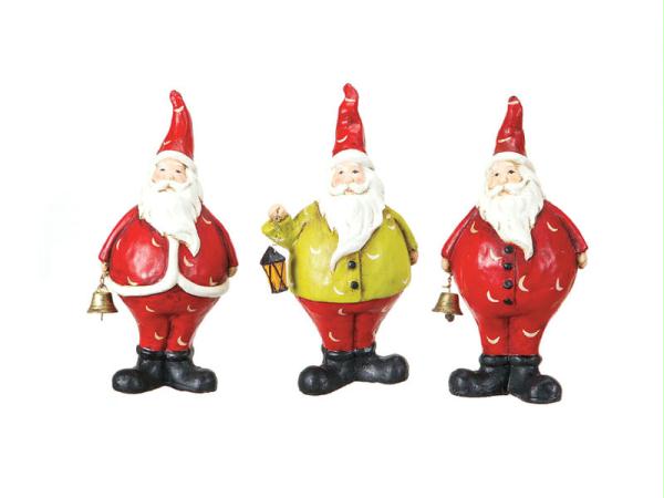 DMEL 41333 Pack of 6 Christmas Whimsy Santa Claus Table Top Figures 10 in.