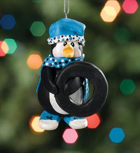 Encore 05421 Chillinz Penguin Inner Tube Sledding Christmas Ornament