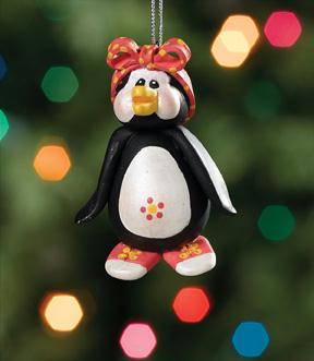 ENCORE 05427 Chillinz Penguin Beauty Baby Christmas Ornament