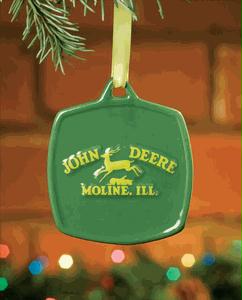 Encore 615861 John Deere Christmas Ornament  Green With 1937 Vintage Yellow Logo