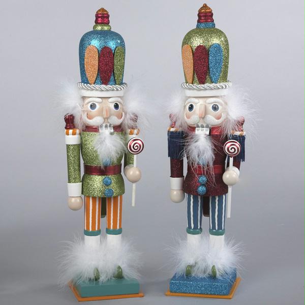 KSA C6026 GREEN Green Wooden Candy Kingdom Hollywood Christmas Nutcracker 15 in.