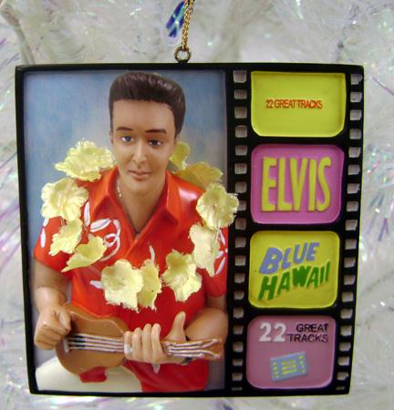 KSA EP0108 HAWAII Elvis Presley 3D Blue Hawaii Album Cover Christmas Ornament No. RK0001
