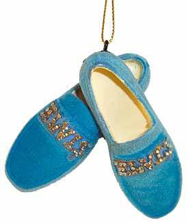 KSA EP2906 Elvis Presley Blue Suede Shoes Christmas Ornament