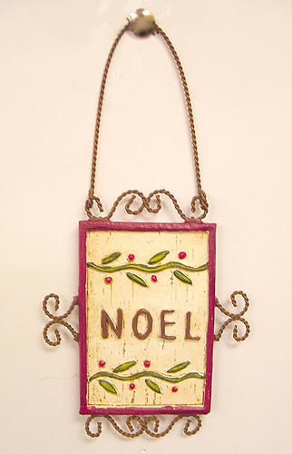Pacific Rim 67839 NOEL Antique Copper Noel Holly Berry Christmas Ornament 6.5 in