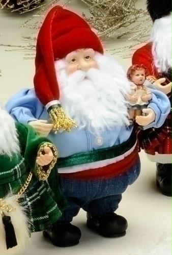 RINC 36135 Pack of 3 International Italian Santa Claus Christmas Figures 8 in.