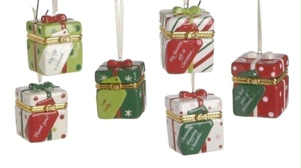 RINC 37230 Club Pack of 36 Message Ornament Christmas Keepsake Trinket Boxes wit