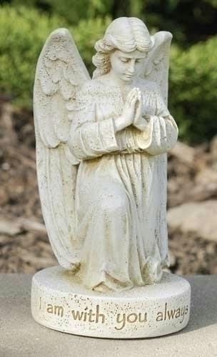 RINC 47430 Pack of 4 Outdoor Memorial I Am With You Always Praying Angel Figures