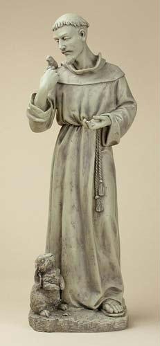 RINC 89944 24 in. Josephs Studio St. Francis of Assisi Religious Garden Statue