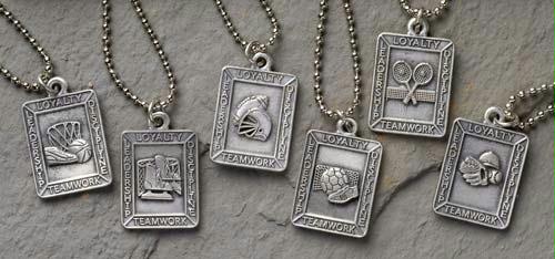 ROMAN 15164 Club Pack of 24 Christian Sports Medal Pendants 26 in. Chains No. 15164