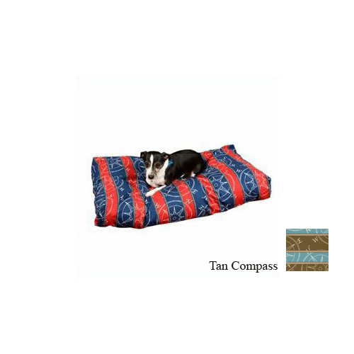 ODonnell Industries 11833 Medium Rectangula Dog Bed  Tan Compass