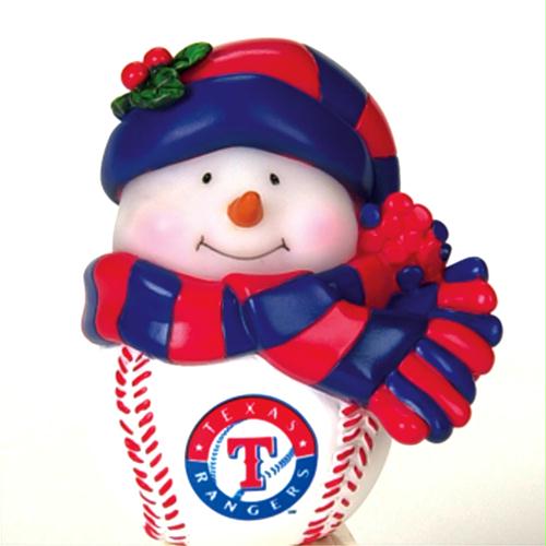 SCS 17622 Pack of 4 MLB Texas Rangers Jays Musical LightUp Snowman Figures