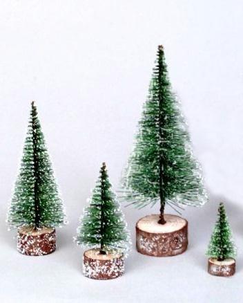 VCO B811812 Club Pack of 24 Green Frosted Artificial Village Christmas Trees 5 i