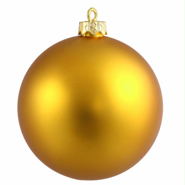 VICKERMAN N591530MV Matte Antique Gold Commercial Shatterproof Christmas Ball Or