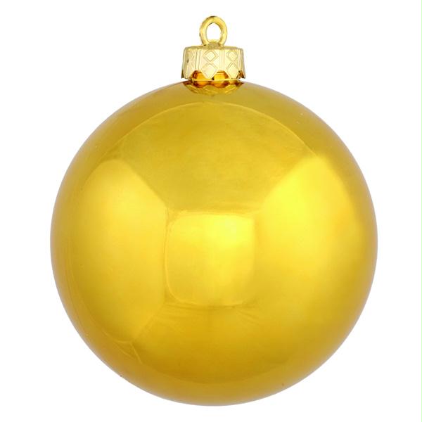 VICKERMAN N591530SV Shiny Antique Gold Commercial Shatterproof Christmas Ball Or