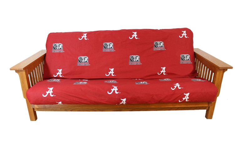 College Covers ALAFC Alabama Futon Cover Full Size fits 8 and 10 inch mats