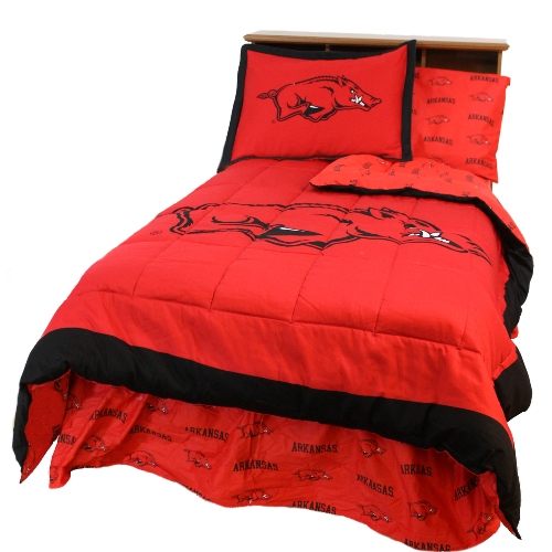 Arkcmqu Arkansas Reversible Comforter Set- Queen