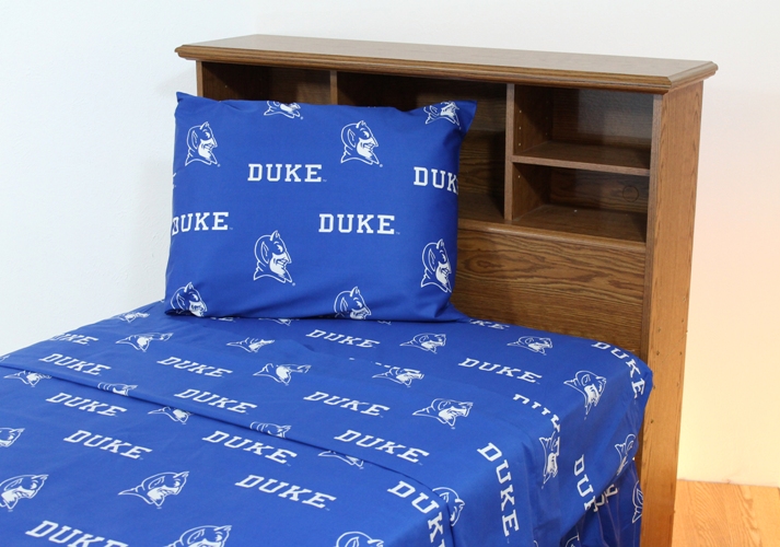 College Covers DUKSSKG Duke Printed Sheet Set King Solid