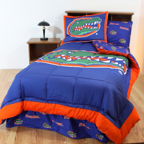 College Covers FLOBBKGW Florida Bed in a Bag King With White Sheets