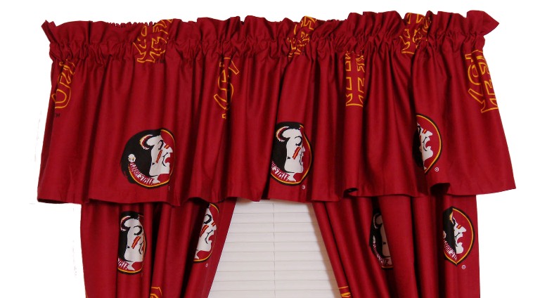 Fsucvl Fsu Printed Curtain Valance- 84 X 15