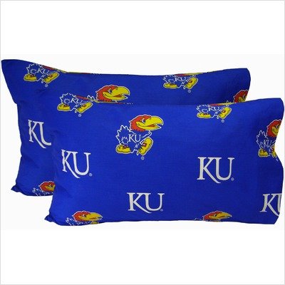 Kanpckgpr Kansas Printed Pillow Case- King- Set Of 2- Solid