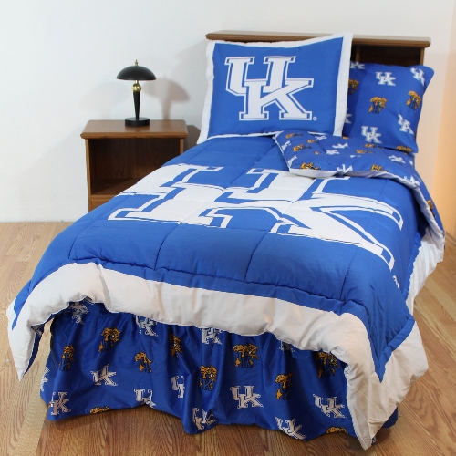 College Covers KENBBKG Kentucky Bed in a Bag King With Team Colored Sheets