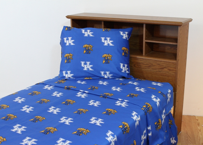 College Covers KENSSKG Kentucky Printed Sheet Set King Solid