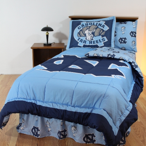 College Covers NCUBBKG UNC Bed in a Bag King With Team Colored Sheets