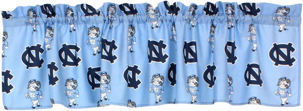 Ncucvl Unc Printed Curtain Valance- 84 X 15